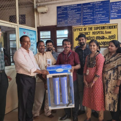 FL-09 KANNUR WAREHOUSE DONATING WATER PURIFIER TO KANNUR DISTRICT HOSPITAL