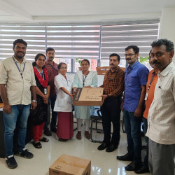 FL-09 KOTTARAKKARA DONATING PRINTER & MONITOR TO GOVT. TALUK HOSPITAL KOTTARAKKARA