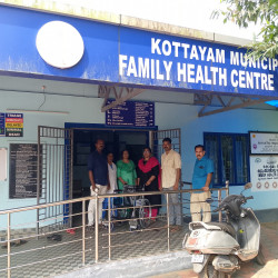 FL-09 KOTTAYAM WAREHOUSE DONATING WHEEL CHAIRS TO FAMILY HEALTH CENTRE NATTAKOM